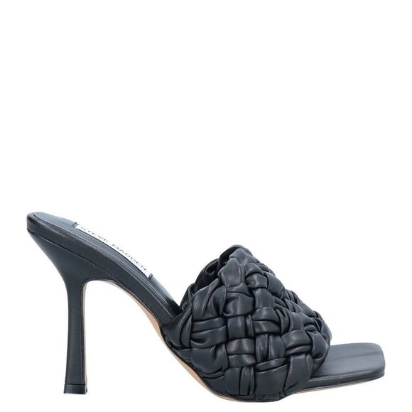 Steve Madden Black JARINA Sandals Heels Shoes Size: 8 NIB - Picture 1 of 4
